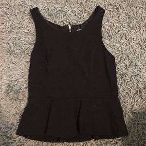 Black Express Peplum Top